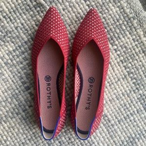 Worn twice ivory dot Rothys.  No longer available on website.  Make an offer!